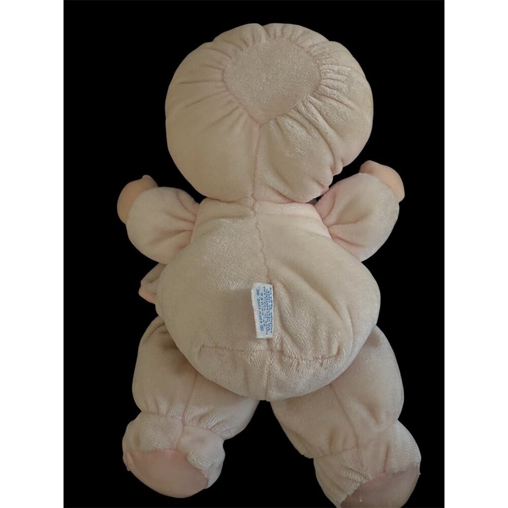 VTG Eden Sleepy Eye Baby Doll Girl Satin Trim Plush - Picture 2 of 3